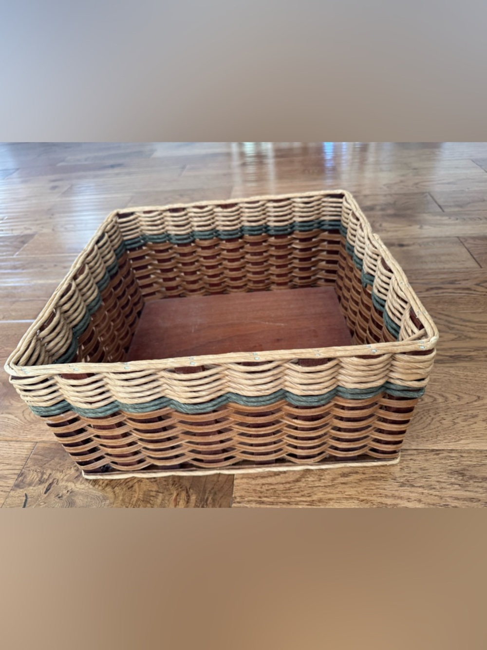 Fox Creek Handwoven Square Storage Basket